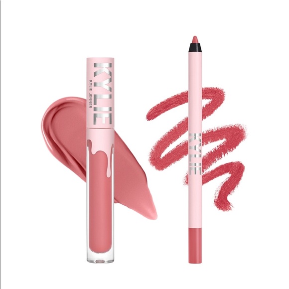 KYLIE LIP KIT - SNOW WAY BAE MATTE LIQUID LIPSTICK & LIP LINER
